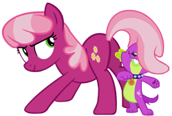 Size: 1228x830 | Tagged: suggestive, spike, butt, cheerilee, crack shipping, dog, earth pony, edit, female, foalcon, from behind, g4, hundreds of users filter this tag, imported from derpibooru, love, mare, plot, pony, ship:cheerispike, shipping, show accurate, show accurate porn, sniffing, spike the dog