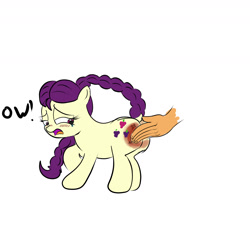 Size: 1800x1800 | Tagged: suggestive, artist:frikdikulous, blushing, boysenberry, butt, colored, disembodied hand, dock, foalcon, g4, imported from derpibooru, plot, reddened butt, simple background, sketch, spanking