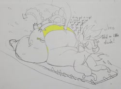 Size: 952x696 | Tagged: suggestive, artist:parumpi, rainbow dash, spike, age difference, bikini, bikini bottom, blushing, bottom heavy, butt, butt grab, butt touch, clothes, dragon, duo, duo male and female, earth pony, earth pony rainbow dash, faceful of ass, female, foalcon, g4, grope, huge butt, imported from derpibooru, impossibly large butt, large butt, male, partial color, pegasus, plot, pony, race swap, ship:rainbowspike, shipping, shrunken pupils, straight, swimsuit, wavy mouth, wet, wingless, wingless spike