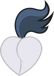 Size: 445x622 | Tagged: safe, artist:rayodragon, artist:zero-janitor, butt, butt only, colt, foal, foalcon, g4, heart, heart butt, imported from derpibooru, male, plot, rumble, simple background, solo, transparent background