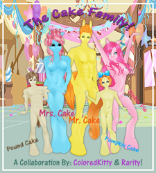 Size: 540x600 | Tagged: suggestive, artist:coloredkitty, artist:zunichan, pinkie pie, 3d, anthro, barbie doll anatomy, breasts, carrot cake, cup cake, dead source, earth pony, featureless breasts, female, foalcon, g4, human facial structure, imported from derpibooru, imvu, male, nudity, pound cake, pumpkin cake, uncanny valley, unguligrade anthro, wat, why