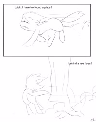 Size: 2716x3425 | Tagged: suggestive, artist:theponybox696, oc, comic:watersports, accident, accidental wetting, comic, female, filly, foal, foalcon, imported from derpibooru, monochrome, need to pee, oc only, omorashi, pissing, potty time, urine