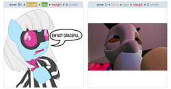 Size: 540x280 | Tagged: suggestive, photo finish, rarity, 3d, crime against fashion, derpibooru, disgusted, drool, edit, ew gay, eww, female, foalcon, g4, gmod, gross, hoof fetish, hoof sucking, hooves, imported from derpibooru, male, meta, pipity, pipsqueak, raripip, rarisqueak, shipping, straight, sucking