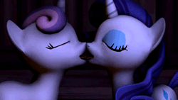 Size: 512x288 | Tagged: suggestive, artist:twily404, rarity, sweetie belle, 3d, animated, belle sisters, dead source, female, filly, foal, foalcon, french kiss, g4, imported from derpibooru, incest, kissing, lesbian, mare, mare on filly, pony, raricest, ship:raribelle, shipping, sloppy kissing, source filmmaker, tongue out, unicorn, video at source, youtube link