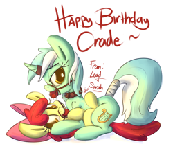 Size: 2791x2433 | Tagged: suggestive, artist:leadhooves, apple bloom, ballgag, bridle, collar, drool, earth pony, female, foal, foalcon, g4, gag, horn, horn ring, imported from derpibooru, lesbian, lyra heartstrings, magic suppression, mare on filly, pony, tail wrap, unicorn