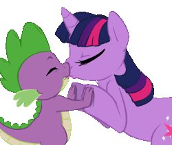 Size: 1203x1014 | Tagged: suggestive, artist:buttercupsaiyan, spike, twilight sparkle, animated, double the fun, dragon, female, foalcon, french kiss, g4, imported from derpibooru, kiss on the lips, kissing, making out, male, ship:twispike, shipping, simple background, sloppy kissing, straight, transparent background