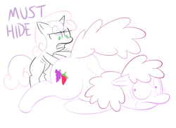 Size: 1100x800 | Tagged: suggestive, sweetie belle, artist needed, berry punch, female, foalcon, g4, grimderp, horn, imported from derpibooru, lesbian, mare on filly, molestation, personal space invasion, pony, unicorn