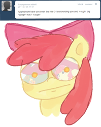 Size: 640x804 | Tagged: suggestive, artist:votum, apple bloom, applejack, ask apple bloom, big macintosh, earth pony, foalcon, g4, imported from derpibooru, male, pony, rule 34, stallion