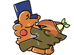 Size: 2732x2048 | Tagged: suggestive, artist:felixmcfurry, button mash, age difference, animatronic, bear, colt, crossover, crossover shipping, drool, duo, duo male, ears back, eyes closed, five nights at freddy's, five nights at freddy's 2, foal, foalcon, g4, gay, hat, imported from derpibooru, interspecies, kissing, making out, male, males only, pony, robot, shipping, shitposting, simple background, top hat, toy freddy, transparent background