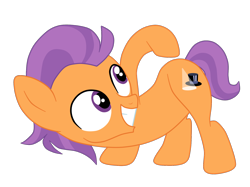 Size: 1900x1418 | Tagged: safe, artist:gmaplay, ass up, butt, colt, earth pony, foal, foalcon, g4, imported from derpibooru, look at my butt, male, plot, pony, simple background, solo, tender taps, transparent background