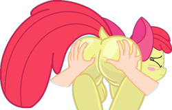 Size: 837x537 | Tagged: suggestive, artist:shonenforever, apple bloom, 2 handfuls of dat ass, adorabloom, adorasexy, apple bloom's bow, aside glance, bad touch, blank flank, bloom butt, blush sticker, blushing, bow, butt, butt grab, butt massage, butt touch, buttcheeks, cute, dock, earth pony, embarrassed, eyes closed, featureless crotch, female, female focus, filly, foal, foalcon, g4, grope, hair bow, hand, hand on butt, human, human male, human male on filly, human on pony action, imminent rape, imminent sex, imported from derpibooru, interspecies, large butt, looking at you, looking back, male, offscreen character, offscreen male, personal space invasion, plot, pony, pov, presenting, presenting butt, rear view, red hair, red tail, sexual harassment, sexy, shiny butt, shiny skin, simple background, solo focus, straight, stupid sexy apple bloom, tail, transparent background, yellow fur, yellow skin