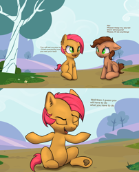Size: 3300x4092 | Tagged: suggestive, artist:dumbwoofer, babs seed, oc, oc:hollyhock, abuse, bully, bullying, comic, female, filly, foal, foalcon, foaldom, frog (hoof), g4, imminent foalcon, implied bedwetting, implied peeing, implied piss drinking, implied watersports, implied wetting, imported from derpibooru, pony, underhoof