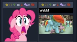 Size: 720x397 | Tagged: suggestive, artist:decompressor, artist:skunkdude13, pinkie pie, rainbow dash, spike, 3d, age difference, animated at source, baby cakes, bon bon, derpibooru, derpy hooves, dragon, duo, earth pony, female, femdom, floppy ears, foalcon, forced kiss, french kiss, g4, gasp, gawk, humiliation, implied webm, imported from derpibooru, juxtaposition, kiss on the lips, kissing, licking, licking lips, lyra heartstrings, male, meta, my little pony: friendship is magic, oh lordy, pegasus, pony, public, public humiliation, reaction image, season 2, ship:rainbowspike, shipping, shocked, size difference, smaller male, source filmmaker, straight, surprised, sweetie drops, tongue out, unicorn, vector, wat, wingless spike, woah
