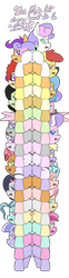 Size: 1050x4267 | Tagged: suggestive, artist:happy harvey, apple bloom, babs seed, diamond tiara, princess flurry heart, scootaloo, silver spoon, sweetie belle, oc, oc:filly anon, oc:little league, oc:zala, alternate version, bloom butt, blushing, booty mark crusaders, butt, colored pupils, colt, cozy glow, cutie mark crusaders, dialogue, dinky hooves, dock, earth pony, featureless crotch, female, filly, foal, foalcon, g4, girly, imminent vore, implied vore, imported from derpibooru, jewelry, kettle corn, levitation, looking at you, looking back, looking back at you, macro, magic, male, micro, open mouth, pegasus, petunia paleo, phone drawing, pile, plot, plot pile, pony, pony pile, pony stacking, raised tail, ruby pinch, rumble, scootabutt, shipping, simple background, smiling, spread wings, stack, sweetie butt, tail, telekinesis, this will end in vore, tiara, tower of pony, transparent background, twist, unicorn, wind sprint, wings, zebra, zebra oc