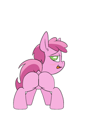 Size: 950x1356 | Tagged: suggestive, artist:happy harvey, alternate version, ass up, butt, colored pupils, ear fluff, female, filly, foal, foalcon, g4, horn, imported from derpibooru, looking at you, looking back, phone drawing, plot, pony, presenting, raised tail, ruby pinch, simple background, solo, spread legs, spreading, tail, transparent background, unicorn