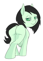 Size: 895x1253 | Tagged: suggestive, artist:happy harvey, oc, oc:filly anon, bedroom eyes, blushing, butt, colored pupils, dock, earth pony, edit, female, filly, foal, foalcon, frog (hoof), imported from derpibooru, invitation, inviting, inviting you, lidded eyes, looking at you, looking back, looking back at you, phone drawing, plot, pony, raised hoof, raised tail, solo, tail, underhoof