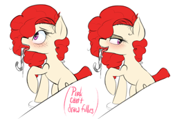 Size: 1223x841 | Tagged: suggestive, artist:pinkberry, alternate design, alternate hairstyle, candy, candy cane, colored sketch, drool, drool string, earth pony, female, filly, foal, foalcon, food, g4, imported from derpibooru, licking, looking back, pony, seductive, sketch, solo, suggestive eating, text, tongue out, twist, worried