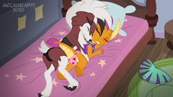 Size: 8000x4500 | Tagged: suggestive, artist:metalhead97, adorasexy, ass, bed, bedroom, butt, canon x pokémon, cheerleader, cheerleader outfit, cheerleader smolder, clothes, commission, cuddling, cute, dragon, dragoness, duo, eyes closed, female, foalcon, g4, imported from derpibooru, love, lycanroc, male, panties, pokémon, sexy, shipping, show accurate, skirt, smiling, smolder, smolderbetes, smolycanroc, snuggling, spooning, straight, tail, thong, underwear