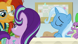 Size: 1920x1080 | Tagged: suggestive, artist:memnoch, spike, starlight glimmer, a horse shoe-in, anal, butt, closed eye, dragon, edit, edited screencap, female, foalcon, from behind, g4, hundreds of users filter this tag, imported from derpibooru, lidded eyes, male, mare, my little pony: friendship is magic, penetration, plant, plot, pony, school of friendship, screencap, sex, ship:spixie, shipping, softcore, stallion, straight, sunburst, trixie, unicorn, vector, winged spike