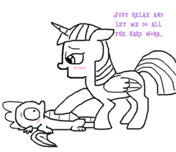 Size: 446x383 | Tagged: suggestive, spike, twilight sparkle, age difference, alicorn, doodle, dragon, duo, duo male and female, fanart, female, foalcon, g4, imported from derpibooru, male, molt down, my little pony: friendship is magic, pony, pseudoincest, season 8, ship:twispike, shipping, simple background, straight, straight shota, twilight is a foal fiddler, white background, winged spike, wings