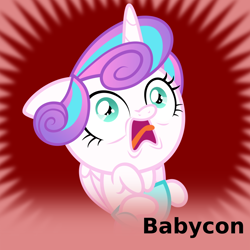 Size: 1024x1024 | Tagged: safe, artist:xebck, princess flurry heart, baby, baby pony, babycon, derpibooru, edit, faic, female, foalcon, g4, implied babycon, implied foalcon, imported from derpibooru, meta, my little pony: friendship is magic, needs more saturation, pony, screaming, shocked, sneezing, solo, spoilered image joke, the crystalling, this will end in babycon, this will end in fillycon, this will end in foalcon, tongue out, we are going to hell, why, wide eyes