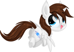 Size: 1024x717 | Tagged: safe, artist:kellythedrawinguni, oc, oc:miles, alicorn, butt, chibi, colt, foal, foalcon, imported from derpibooru, male, oc only, plot, pony, simple background, solo, transparent background, underhoof