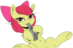 Size: 1618x1080 | Tagged: suggestive, artist:gela-g-i-s-gela, apple bloom, cutie mark, earth pony, female, filly, foal, foalcon, g4, implied twilight sparkle, imported from derpibooru, misleading thumbnail, piercing, pony, solo, vaping