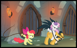 Size: 4366x2765 | Tagged: suggestive, artist:cheesepuffs, apple bloom, sweetie belle, bipedal, bloomdom, bridle, butt, butt touch, cleopatra jazz, earth pony, female, females only, femdom, femsub, filly, foal, foalcon, foaldom, g4, hoof on butt, humiliation, imported from derpibooru, mare, plot, ponies riding ponies, pony, punishment, reddened butt, reins, riding, show accurate, spanked, spanking, submissive, sweetie bitch, sweetiedom, tack, unicorn, whip, whipping