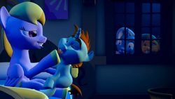 Size: 1920x1080 | Tagged: suggestive, artist:cryotimberwolf, 3d, cloud kicker, female, foalcon, g4, hoof fetish, hoof licking, hoof polish, imported from derpibooru, male, mare, nail polish, pony, shipping, snails, snips, snipskicker, source filmmaker, straight, straight shota, trixie, unicorn