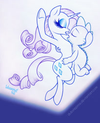 Size: 1280x1562 | Tagged: suggestive, artist:dubstepina, rarity, spike, dragon, duo, duo male and female, female, foalcon, g4, imported from derpibooru, male, mare, pony, ship:sparity, shipping, straight, unicorn