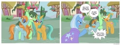 Size: 1280x481 | Tagged: suggestive, artist:loulouvz, oc, blushing, colt, comic, female, foal, foalcon, g4, gay, hypnosis, imported from derpibooru, male, mare, pony, rule 63, snails, snips, spice, stallion, sugar, trixie, unicorn