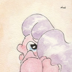 Size: 665x661 | Tagged: suggestive, artist:slightlyshade, diamond tiara, anus, blushing, butt, drool, earth pony, female, filly, foal, foalcon, g4, imported from derpibooru, looking back, nudity, plot, pony, presenting, simplistic anus, solo, solo female, tongue out, traditional art