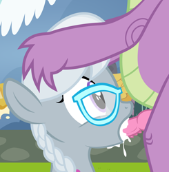 Size: 3799x3871 | Tagged: explicit, silver spoon, spike, .svg available, barbed penis, blowjob, braid, cum, cum in mouth, dragon, dragon dick, dragon on filly, dragon on filly action, dragon on pony action, duo, duo male and female, earth pony, female, filly, foal, foalcon, g4, glasses, greed spike, head grab, imported from derpibooru, interspecies, male, nudity, older, older spike, oral, outdoors, penis, pony, sex, ship:silverspike, shipping, show accurate, show accurate porn, side view, straight, svg, teenage spike, teenaged dragon, teenager, vector