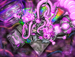 Size: 3326x2546 | Tagged: explicit, artist:qlop, oc, oc:mercury shine, oc:ravebounce, ahegao, anal beads, anatomically correct, antenna, aphrodisiac, barcode, bdsm, blushing, bodysuit, bondage, box, brainwashed, brainwashing, buttplug, cable, cables, captured, chains, clitoris, clopfic in description, clothes, commission, complex background, cuffs, cute, dazed, dildo, doubleheaded dildo, duo, duo female, earth pony, earth pony oc, electricity, encasement, eyes rolling back, female, femsub, filly, filly on filly, flower, flower in hair, foal, foalcon, full face mask, gas, gas mask, gloves, heart, high res, horn, hypno eyes, hypnogear, hypnotic, hypnotic gas, imported from derpibooru, indoors, insertion, kaa eyes, latex, latex gloves, latex leggings, latex socks, latex suit, lesbian, lidded eyes, machine, magic suppression, mask, mercury shine actually having a pretty good time, metal, mind break, mind control, multiple variants, newspaper, nudity, oc only, open mouth, paddle, panicking, penetration, pony, respirator, rubber, rubber drone, rubber suit, scared, screen, screwdriver, screws, sex, sex toy, shiny, socks, spiral, spirals, story included, submissive, syringe, tank (container), tech control, tongue out, trapped, tube, unicorn, unicorn oc, vaginal, vaginal insertion, visor, vulva, wrench, young