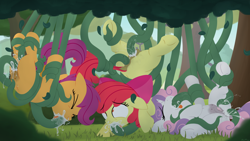 Size: 3840x2160 | Tagged: explicit, grimdark, artist:dtcx97, apple bloom, scootaloo, sweetie belle, ahegao, all three filled, alternate version, anal, anal creampie, anal-vaginal orgasm, anatomically correct, anus, apple bloom's bow, ass up, backbend, bloomsub, bondage, bow, cmc threesome, creampie, crotchboobs, cum, cum in mouth, cum out nose, cutie mark crusaders, dark genitals, dock, double penetration, drool, earth pony, eyes closed, female, femsub, filly, foal, foalcon, g4, genitals, group sex, hair bow, high res, horn, imported from derpibooru, multiple penetration, nipples, nudity, open mouth, oral, oral creampie, orgasm, outdoor sex, outdoors, pegasus, penetration, pony, rape, scootasub, sex, squirting, submissive, suspended, sweetiesub, tail, teats, tentacle blowjob, tentacle bondage, tentacle porn, tentacle rape, tentacles, tentacles on female, tentacles on filly, threesome, tongue out, tree, trio, trio female, triple penetration, unicorn, vagina, vaginal, vaginal creampie, vaginal secretions, vulva, wall of tags, wallpaper, wallpaper for the fearless