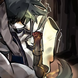 Size: 1080x1080 | Tagged: explicit, grimdark, artist:highdog, oc, oc:刘箐橙, abuse, blood, bloody lip, colt, crying, foal, foalcon, genitals, horsecock, imported from derpibooru, indoors, male, nudity, oc only, pegasus, penis, pony, solo, tied up, urine