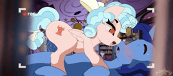 Size: 2100x940 | Tagged: explicit, artist:n0nnny, age difference, animated, anus, balls, bedroom, bedroom eyes, big penis, blushing, book, bookshelf, bow, butt, camera, camera shot, canon, cowgirl position, cozy glow, cutie mark, dark genitals, dialogue, dock, duo, duo male and female, ear fluff, erection, face to face, female, female on top, filly, filly on stallion, filming, foal, foalcon, foaldom, folded wings, frame by frame, g4, genitals, glazed dick, grin, hair bow, hidden camera, horn, horsecock, imported from derpibooru, indoors, lidded eyes, looking at each other, looking at someone, looking at you, lying down, male, mare, medial ring, night light, no eyes, no sound, nudity, on back, on top, open mouth, orange eyes, pegasus, penetration, penis, plot, ponut, pony, rear view, recording, sex, side view, smiling, stallion, straight, subtitles, sweat, sweatdrop, tail, tail bow, teeth, unicorn, vaginal, vaginal secretions, vulva, webm, wings