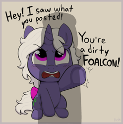 Size: 1818x1836 | Tagged: questionable, artist:heretichesh, oc, oc:lustrous sheen, bow, colt, femboy, foal, foalcon, horn, imported from derpibooru, male, oc only, phallic shadow, pony, shadow, solo, unicorn
