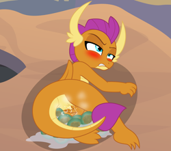 Size: 3380x2982 | Tagged: explicit, artist:badumsquish, series:smolder's scandalous sex life, afterglow, aftersex, angry, angry masturbation, ass, blushing, butt, cloaca, derpibooru exclusive, dragon, dragoness, dripping, dripping precum, egg, embarrassed, estrus, eyebrows, eyes closed, fangs, female, fingering, fingering self, foalcon, folded wings, frown, g4, genital slit, genitals, gritted teeth, grumpy, imported from derpibooru, lidded eyes, like like, lying down, masturbation, musk, nudity, on side, outdoor masturbation, outdoors, oviposition, part of a set, paws, penetration, precum, presenting, raised tail, sharp teeth, show accurate, show accurate porn, smolder, smolder is not amused, solo, solo female, squirting, tail, teeth, the legend of zelda, unamused, underpaw, undertail, vaginal secretions, vaginal secretions dripping, wall of tags, weird lizzer hole, wet, wings