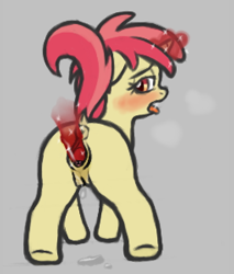 Size: 510x600 | Tagged: explicit, artist:deserter, aggie.io, anatomically correct, anus, blushing, breath, colored sketch, crotchboobs, dock, ears, female, filly, floppy ears, foal, foalcon, g4, genitals, gray background, horn, horny, imported from derpibooru, liberty belle, looking back, magic, magic penis, masturbation, nipples, nudity, penis, ponut, pony, ponybooru exclusive, raised tail, simple background, sketch, solo, solo female, tail, tiptoe, tongue out, unicorn, vaginal secretions, vaginal secretions puddle, vulva