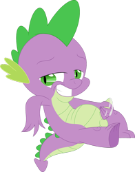 Size: 920x1174 | Tagged: explicit, artist:superporygon, spike, cum, dragon dick, foalcon, g4, genitals, gooning, imported from derpibooru, inkbunny, masturbation, nudity, penis, sexy, show accurate, show accurate porn, smiling, smirk