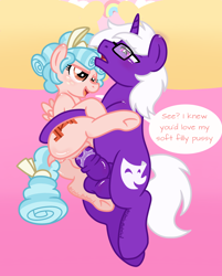 Size: 2810x3500 | Tagged: explicit, artist:hedgelordafterdark, oc, oc:violet jest, age difference, anatomically correct, anus, balls, big penis, blushing, butt, butt blush, canon x oc, commission, cozy glow, dialogue, duo, female, filly, foal, foalcon, freckles, g4, genitals, glasses, horn, horsecock, imported from derpibooru, male, nudity, pegasus, penetration, penis, plot, ponut, pony, sex, ship:cozyjest, shipping, show accurate, show accurate porn, size difference, stallion, stallion on filly, straight, teasing, unicorn, unicorn oc, vaginal, vaginal secretions, vulva