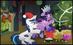 Size: 9611x6000 | Tagged: explicit, artist:gollygosh, shining armor, twilight sparkle, alternate version, anus, blushing, bowl, breath, brother and sister, candy, candy cane, christmas, christmas 2025, christmas lights, christmas stocking, christmas tree, clitoris, clothes, colt, colt on filly, crown, cunnilingus, derpibooru exclusive, duo, duo male and female, female, filly, filly twilight sparkle, fireplace, foal, foalcon, food, g4, genitals, hard-won helm of the sibling supreme, hat, holiday, horn, horsecock, implied twilight velvet, imported from derpibooru, incest, indoors, infidelity, licking, looking back, male, nudity, oral, panting, penis, pony, popcorn, popcorn string, precum, present, raised tail, red underwear, santa hat, sex, ship:shiningsparkle, shipping, sibling incest, siblings, sparkle's seven, squirting, straight, surprised, tail, tongue out, tree, twicest, underwear, unicorn, vaginal secretions, vector, vulva, vulvar winking, wreath, younger