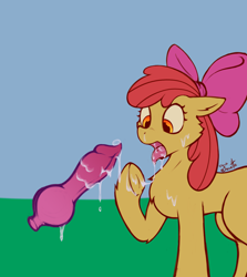 Size: 1207x1355 | Tagged: explicit, artist:foxette, apple bloom, apple bloom's bow, bow, canine penis, cum, cum in mouth, cum on body, cum on hooves, disembodied penis, earth pony, erection, facial, female, female focus, filly, foal, foalcon, g4, genitals, hair bow, hooves, imported from derpibooru, knot, knotted penis, nudity, oral, penis, pony, sex, solo focus, tongue out, underhoof, younger