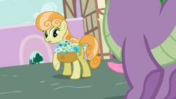 Size: 1920x1080 | Tagged: explicit, spike, anus, barbed penis, basket, butt, dock, dragon, dragon dick, duo, duo male and female, earth pony, edit, edited screencap, female, flower, flower basket, foalcon, g4, genitals, imported from derpibooru, junebug, male, mare, my little pony: friendship is magic, nudity, outdoors, penis, pony, ponyville, reacting to nudity, screencap, season 2, secret of my excess, spike want, tail