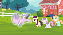 Size: 1920x1080 | Tagged: explicit, grimdark, diamond tiara, sweetie belle, boysenberry, braid, braided tail, colt, dildo, earth pony, edit, edited screencap, female, female on female rape, filly, filly on filly, first base, foal, foalcon, forced, g4, glowing, glowing horn, holding a pony, horn, horsecock dildo, imported from derpibooru, insertion, lesbian, levitation, magic, magic aura, male, my little pony: friendship is magic, nonconsensual, outdoors, peach fuzz, pony, public, rape, screencap, season 4, sex, sex toy, sweetie belle's magic brings a great big smile, tail, telekinesis, twilight time, unicorn