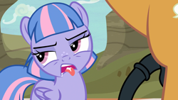 Size: 1920x1080 | Tagged: explicit, after blowjob, age difference, bipedal, common ground, cum, cum on tongue, disgusted, duo, duo male and female, earth pony, edit, edited screencap, eyeroll, female, filly, flaccid, foal, foalcon, g4, gagging, genitals, horsecock, imported from derpibooru, male, medial ring, my little pony: friendship is magic, nudity, outdoors, pegasus, penis, pony, quibble pants, quibblesprint, screencap, season 9, semi-incest, shipping, show accurate, show accurate porn, stallion, stallion on filly, stepfather and daughter, straight, tongue out, unamused, wind sprint, wind sprint is not amused