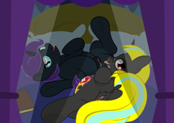 Size: 3508x2480 | Tagged: explicit, oc, oc:littlelight, oc:nyx, alicorn, anonymous artist, anus, bedroom eyes, butt, clitoris, clothes, colored hooves, cute, duo, duo female, eyelashes, female, filly, filly on filly, foal, foalcon, g4, genitals, hooves, horn, imported from derpibooru, indoors, legwear, lesbian, metacorn, nudity, oc only, pink genitals, plot, ponut, pony, presenting, presenting pussy, ship:lightnyx, show accurate, show accurate porn, spreading, tail, two toned mane, two toned tail, unicorn, unicorn horn, vulva, vulvar winking