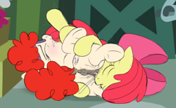 Size: 2504x1540 | Tagged: explicit, artist:dtcx97, apple bloom, 69 position, anus, apple bloom's bow, bow, cunnilingus, duo, duo female, earth pony, eyes closed, female, females only, filly, filly on filly, foal, foalcon, g4, genitals, glasses, hair bow, hands free, imported from derpibooru, indoors, lesbian, nudity, oral, orgasm, ponut, pony, sex, ship:twistbloom, shipping, simultaneous orgasm, squirting, twist, vaginal orgasm, vaginal secretions, vulva