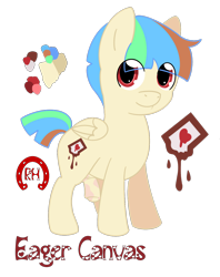 Size: 1200x1514 | Tagged: explicit, artist:caughtredhoofed, oc, oc:eager canvas, colt, foal, foalcon, g4, genitals, horsecock, imported from derpibooru, male, my little pony: friendship is magic, nudity, oc only, pegasus, penis, pony, solo, solo male